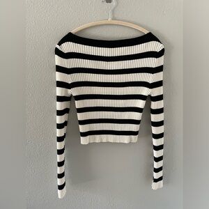 H&M Top Black and White
